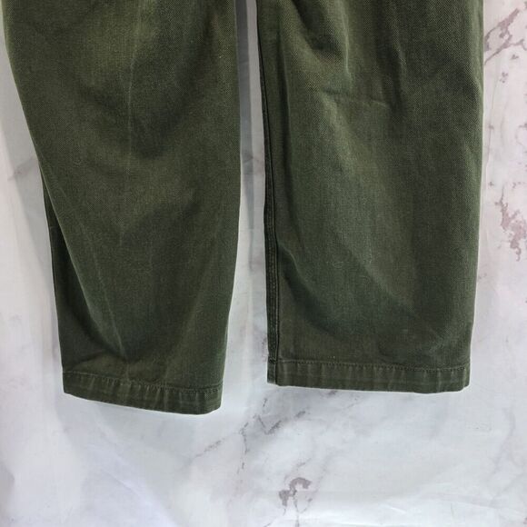 Aritzia TNA Pants Womens 4 Green Carpenter High Rise Straight Baggy Greenwich - Picture 8 of 13